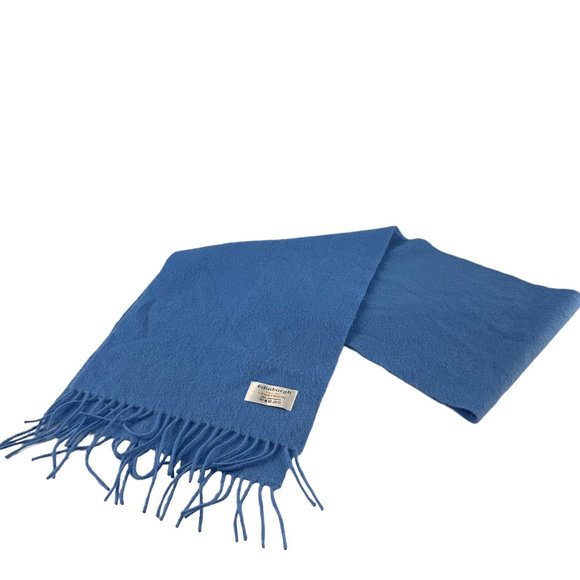 EDINBURGH 100% Lambs Wool Isfalian Tasseled Rectangle Scarf - Picture 3 of 7